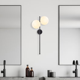Opviq Fazli - 10420 Lámpara de pared Negro y crema
